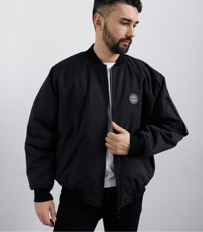 Бомбер MEDOOZA "Tiger Head" (черный)