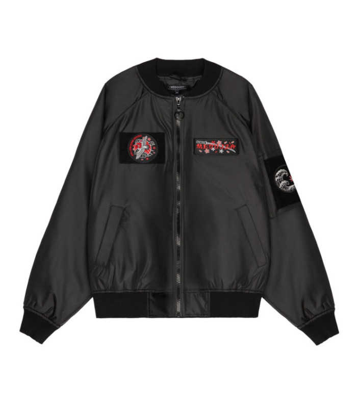 Бомбер MEDOOZA с патчами "Asian Dream" (черный)