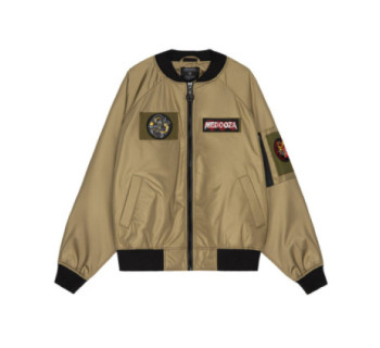 Бомбер MEDOOZA с патчами "Bushido" (оливковый)