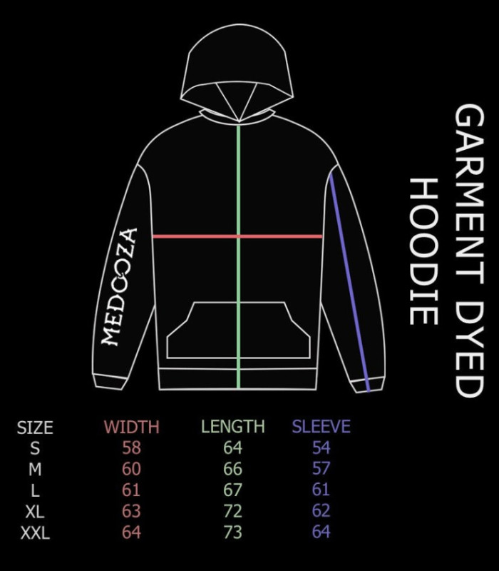 Худи MEDOOZA Garment Dyed 'Snake'