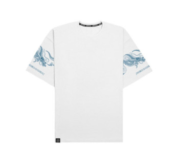 Футболка MEDOOZA "Dragon Sleeves" (белый)