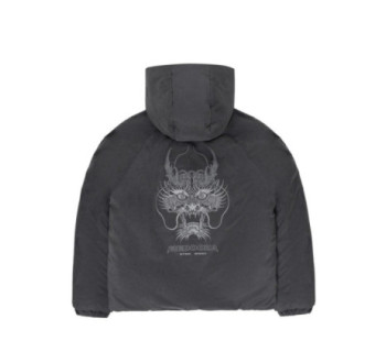 Зимний бомбер MEDOOZA "Dragon Head" (графит)