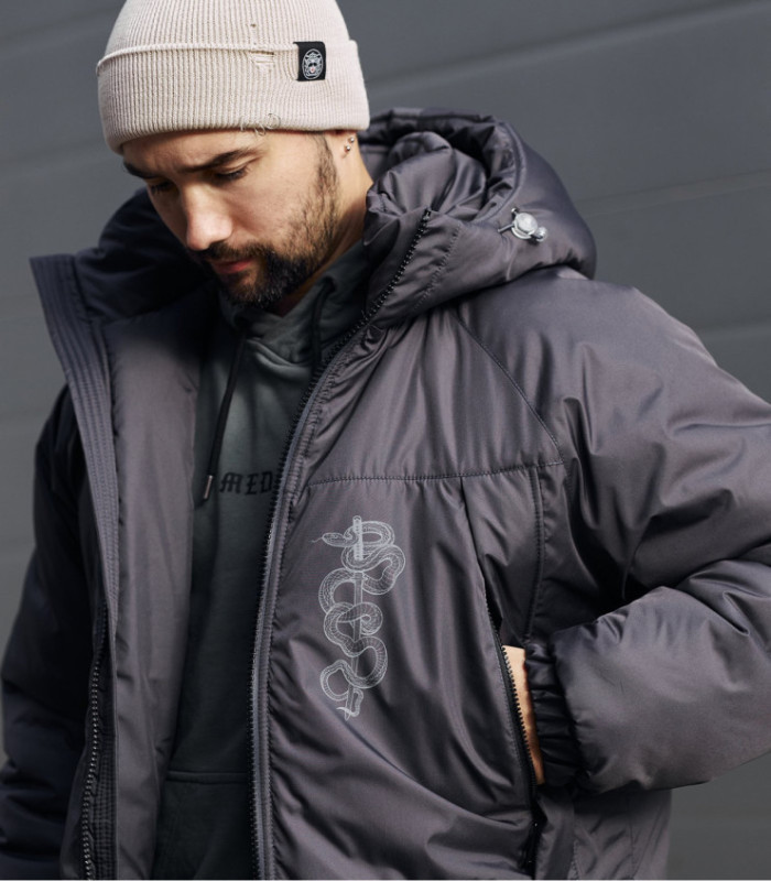 Зимний бомбер MEDOOZA "Katana" (темно-серый)