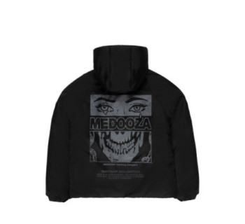 Зимний бомбер MEDOOZA "Face" (черный)