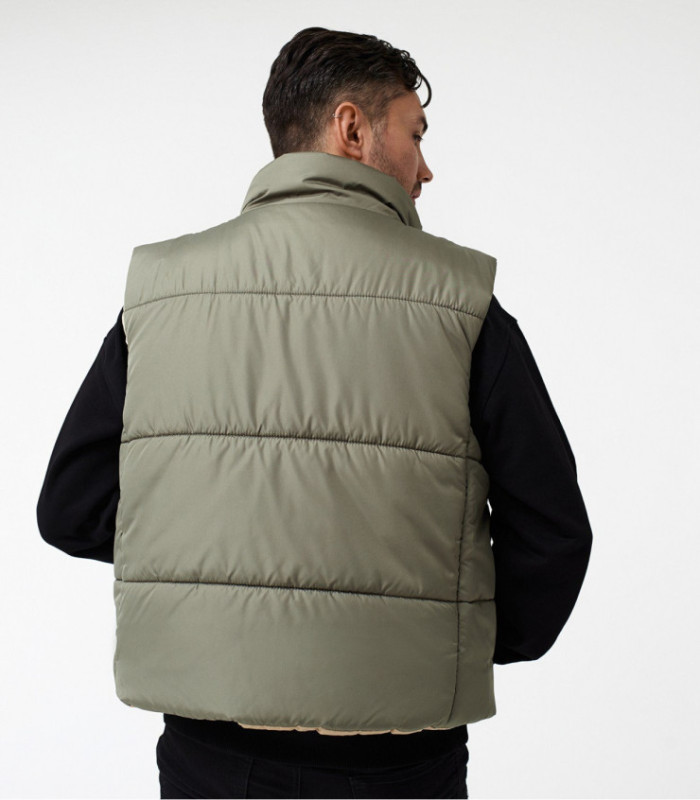 Жилетка MEDOOZA 2-сторон. "Face" (хаки / бежевый)