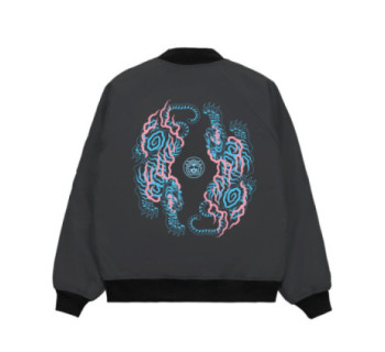 Бомбер MEDOOZA "Tiger Twins" (темно-серый)