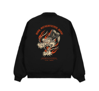 Бомбер MEDOOZA "Dragon Head II" (черный)