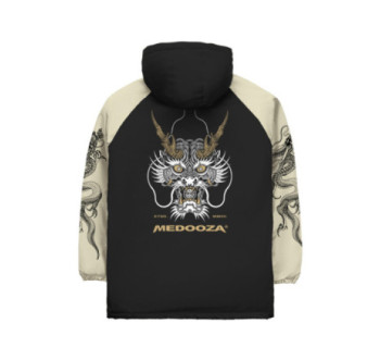Куртка Storm W MEDOOZA "Super Dragon" (черно-молочный)
