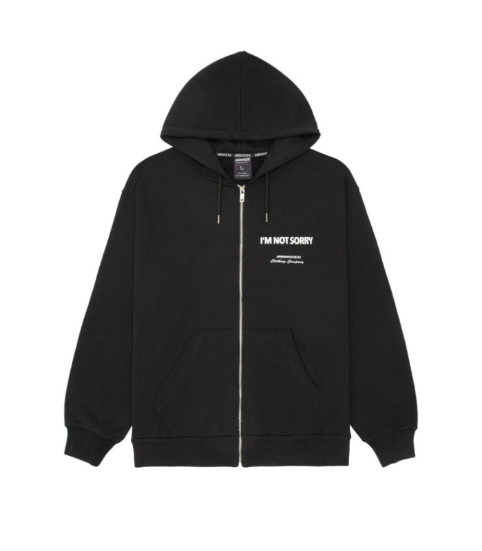 Zip-худи MEDOOZA "I'm not sorry" (черный)