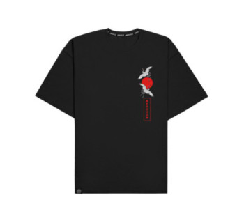 Футболка MEDOOZA "Журавль II" (черный)