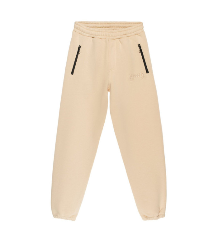 Штаны MEDOOZA "Metal Logo embr" (бежевый начес)