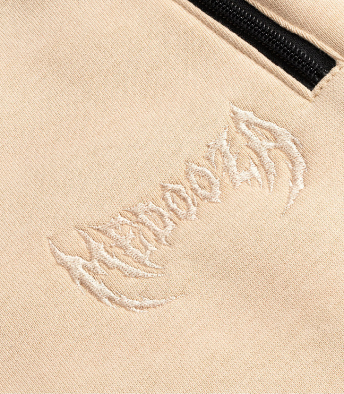 Штаны MEDOOZA "Metal Logo embr" (бежевый начес)