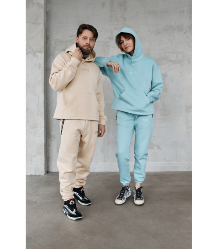 Худи MEDOOZA "Metal Logo embr" (бежевый начес)