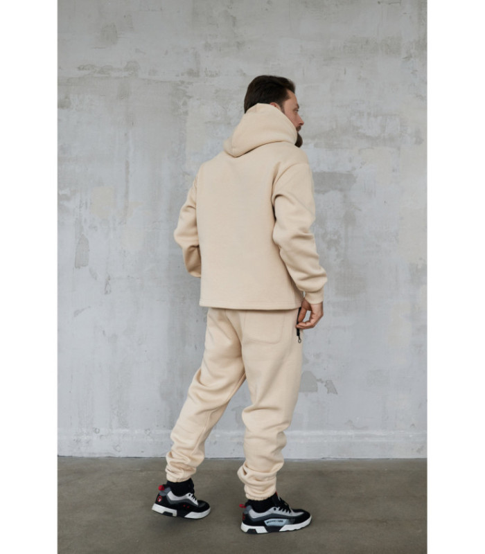 Худи MEDOOZA "Metal Logo embr" (бежевый начес)