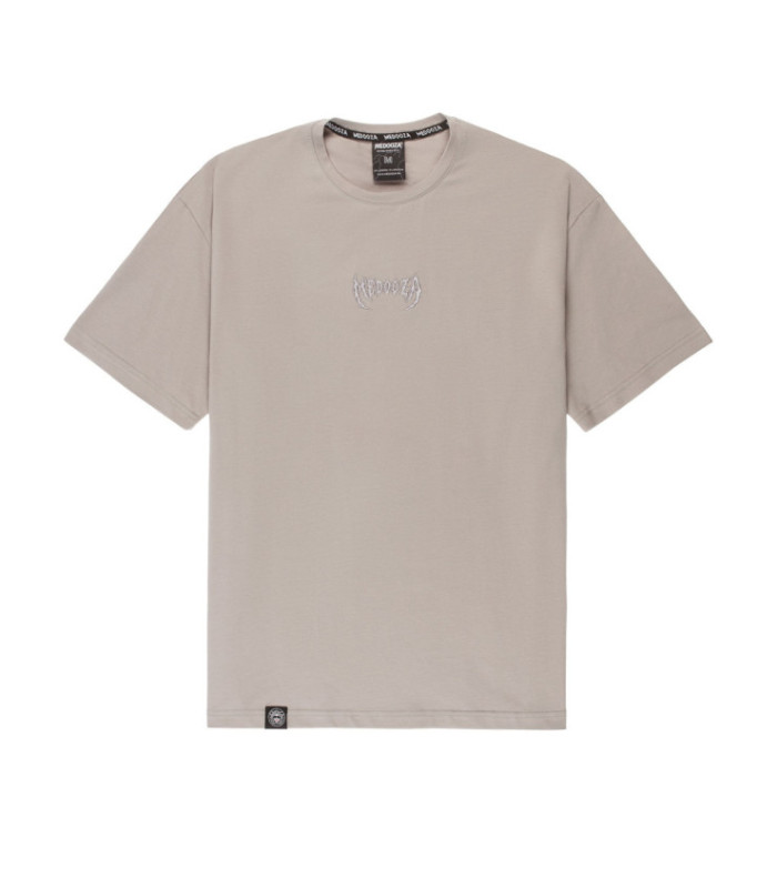 Футболка MEDOOZA "Metal Logo embr" (пепел) NCL23