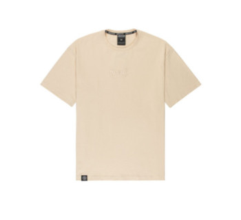 Футболка MEDOOZA "Metal Logo embr" (бежевый) NCL23