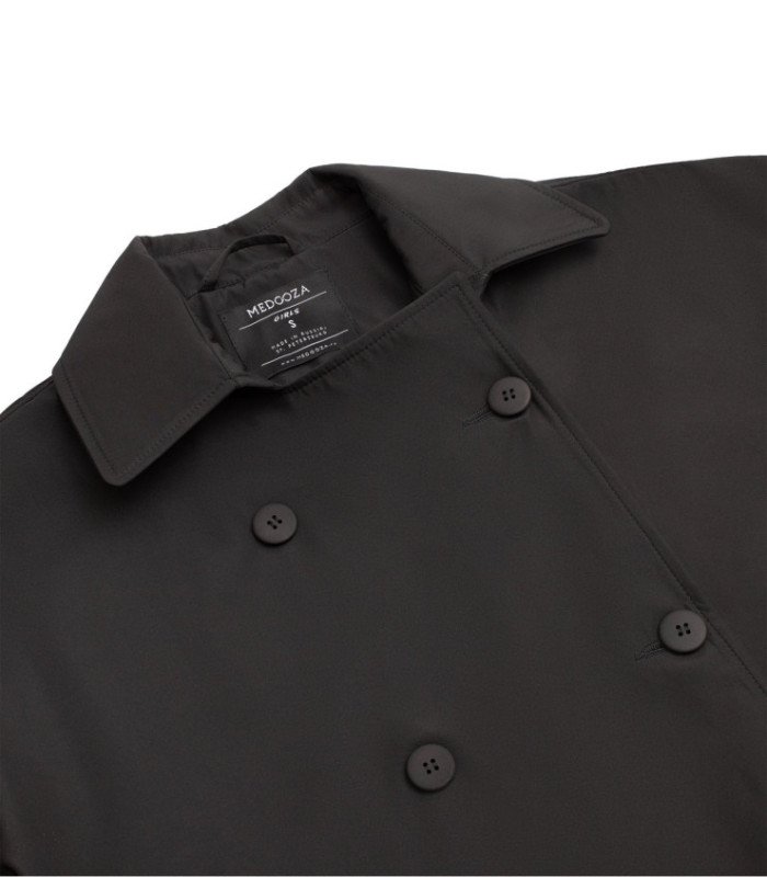 Тренч MEDOOZA "Snake" (W) (черный)