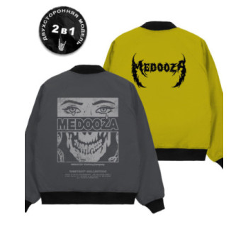 Бомбер MEDOOZA 2-сторон. "Face // Metal Type"
