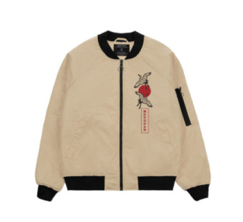 Бомбер MEDOOZA "Журавль II" (бежевый)