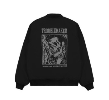 Бомбер MEDOOZA "Troublemaker" (черный)