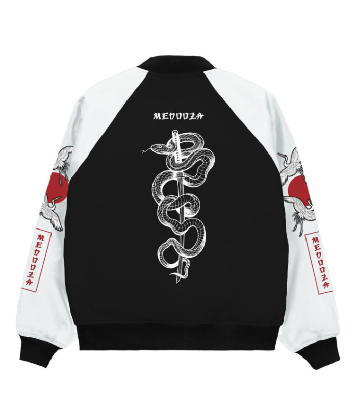 Бомбер MEDOOZA "Japaniac II" (черно-белый)